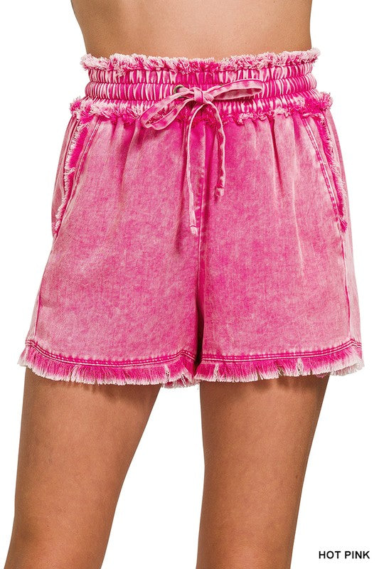 Soft Mineral Washed Shorts