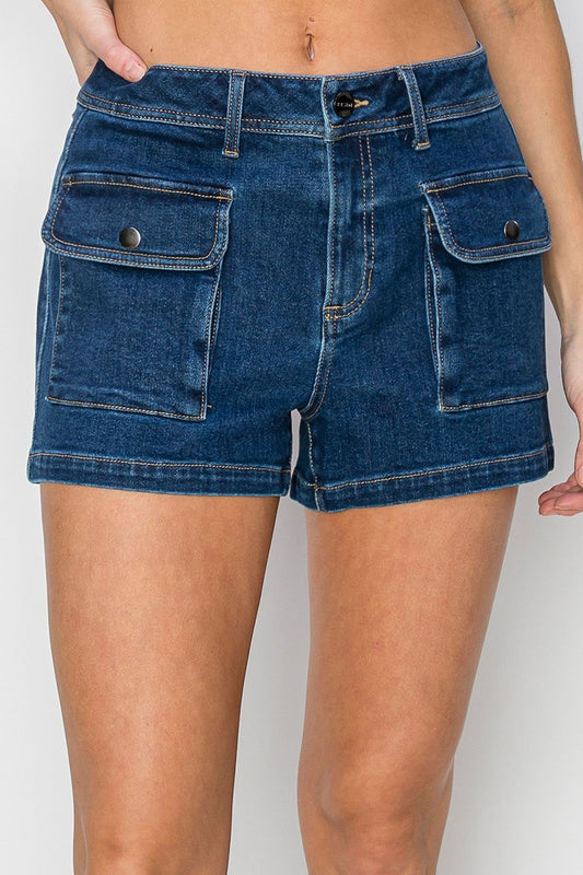 Risen High Rise Cargo Shorts