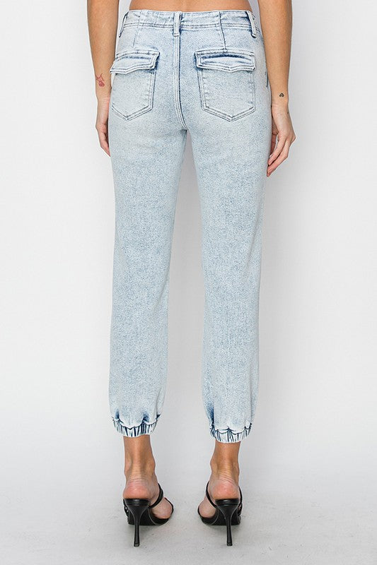 Risen Ankle Jogger Jeans