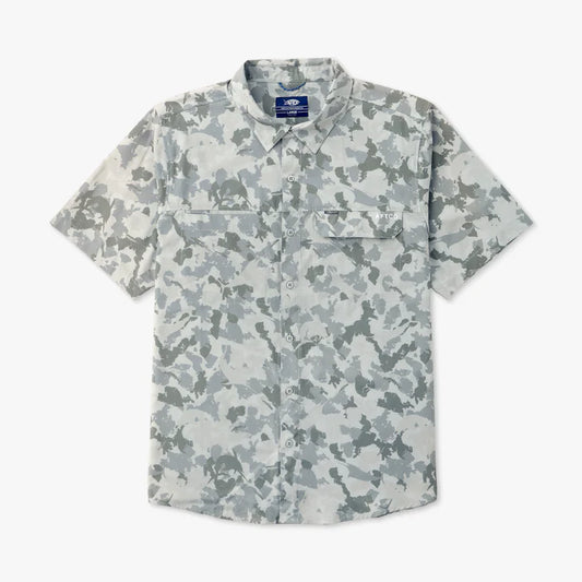 Aftco Air O Mesh Printed SS Button Down Fishing Shirt
