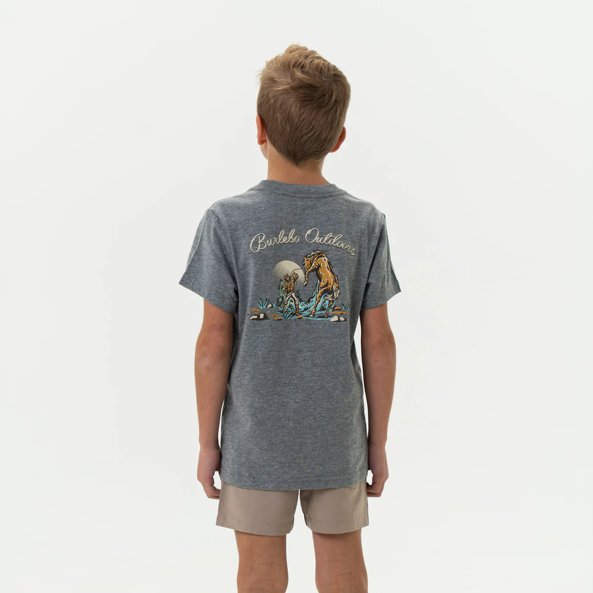 Burlebo Youth Cowboy Up SS Tee