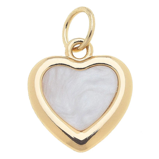 Heart Mother of Pearl Charm
