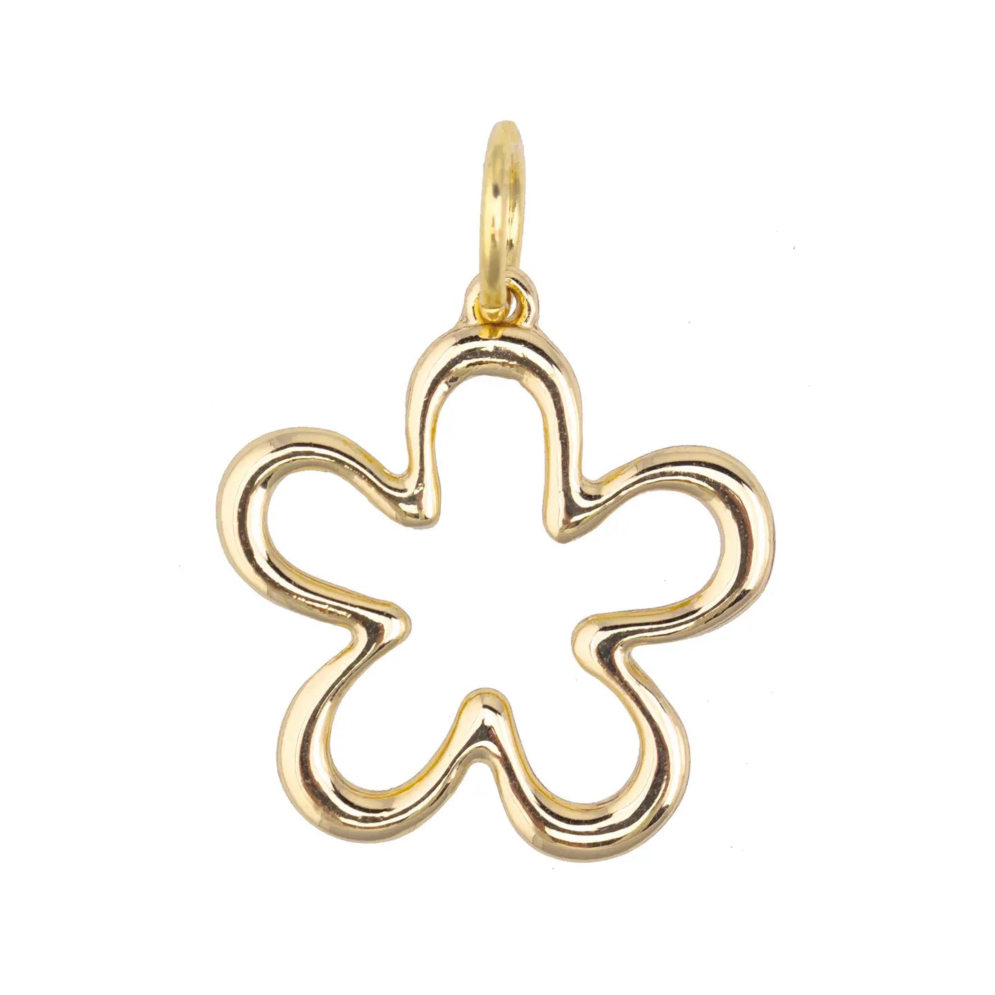 Squiggly Flower Charm
