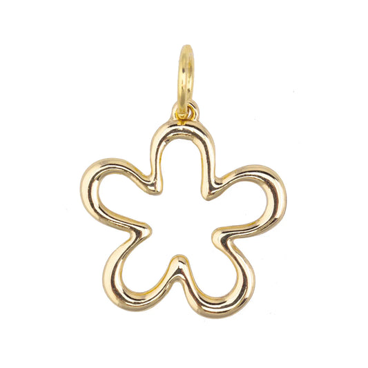 Squiggly Flower Charm