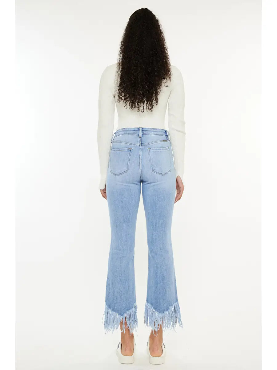 KanCan High Rise Crop Bootcut Denim