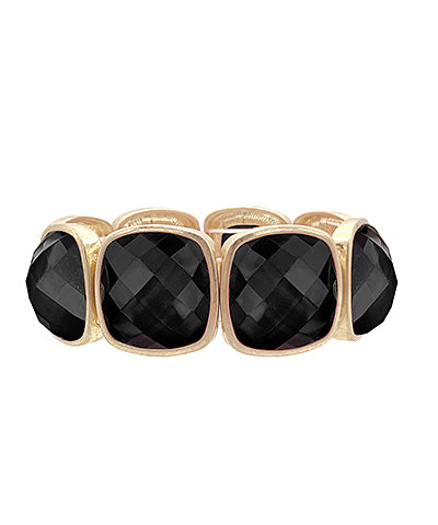 Square Stone Statement Bracelet