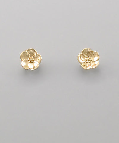 Gold Flower Studs