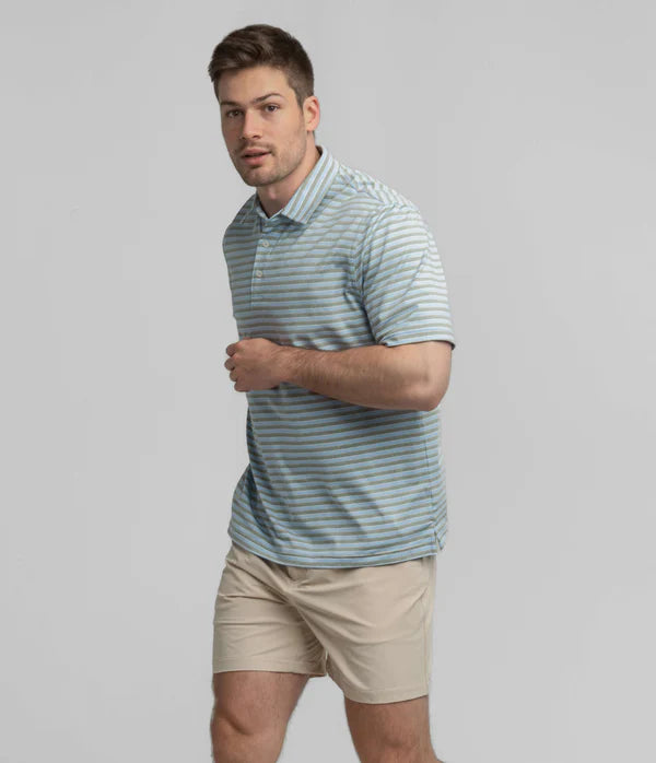 SSCO Cahaba Heather Stripe Polo