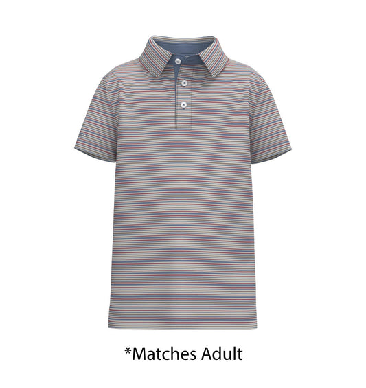 SSCO YOUTH Sawgrass Stripe Polo