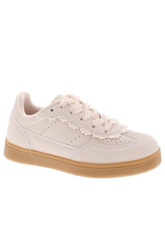 Girls Lace Detail Sneakers