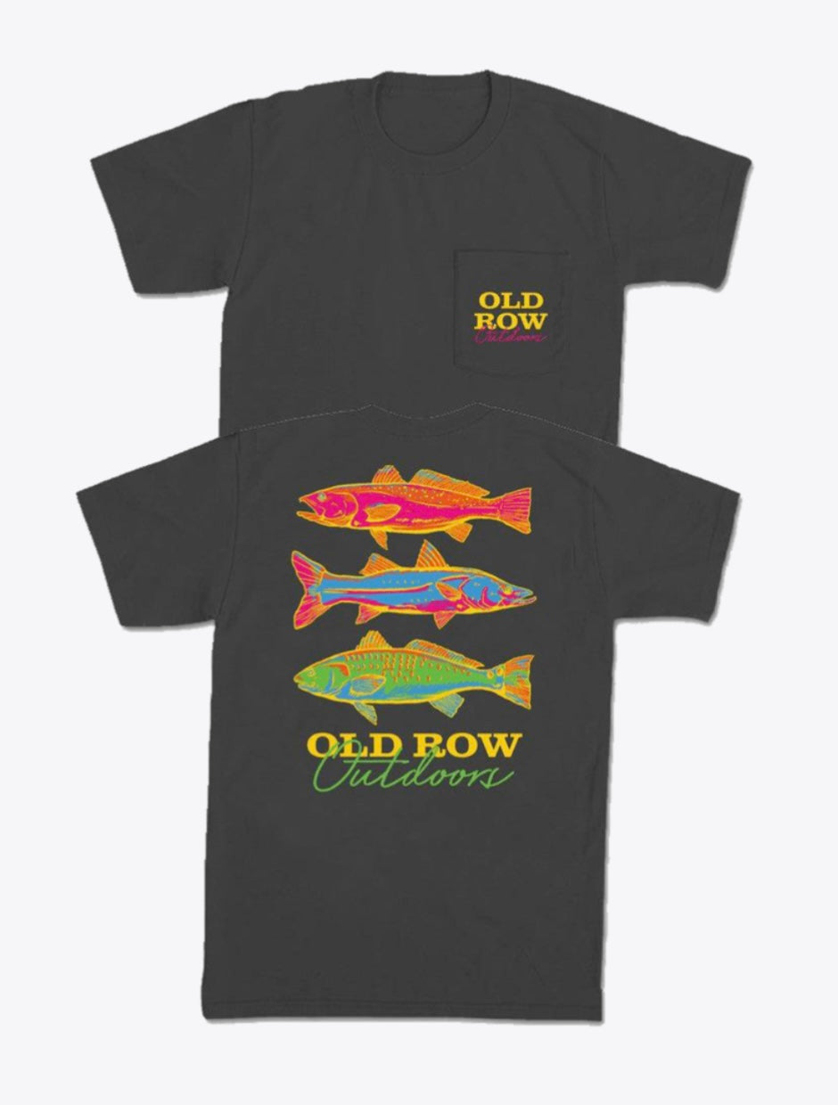 Old Row Neon Fish Pocket Tee