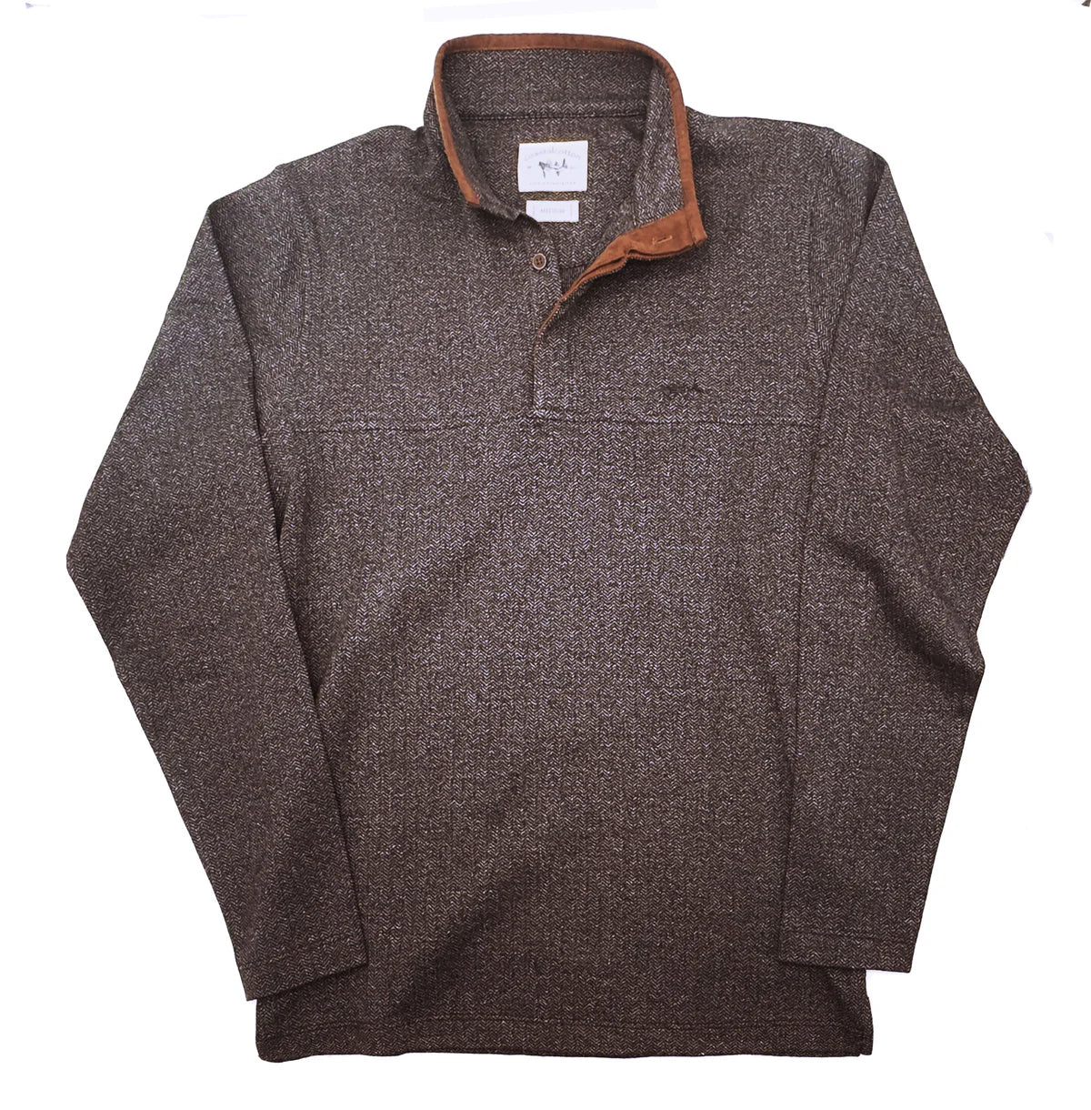Coastal Cotton Herringbone Pullover
