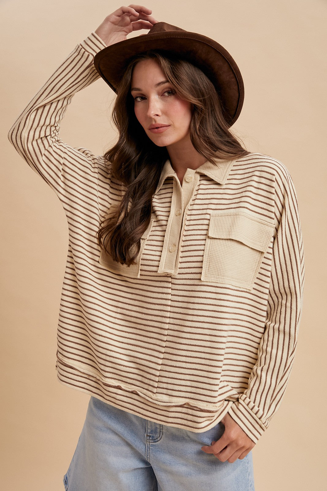 Striped Terry Top
