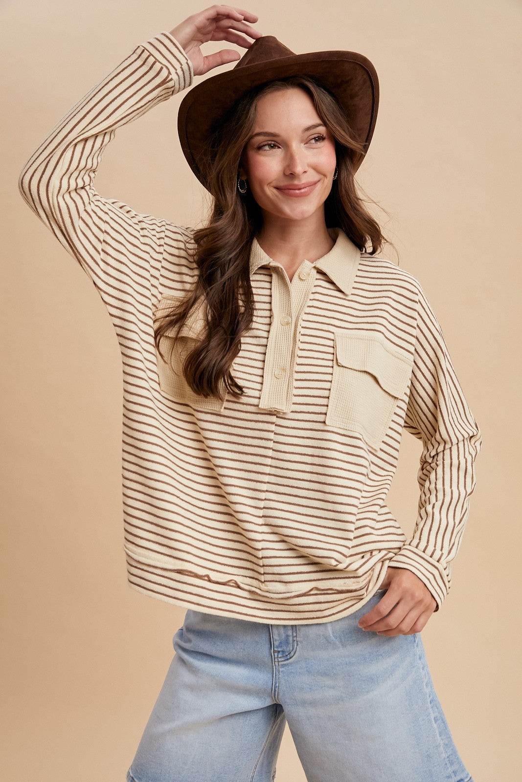 Striped Terry Top