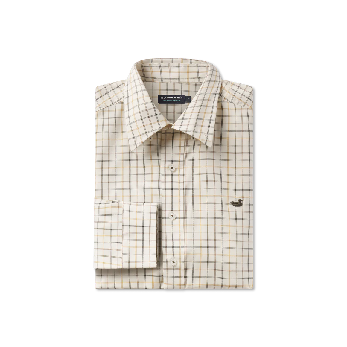 Southern Marsh Chateau Windowpane Dress Shirt
