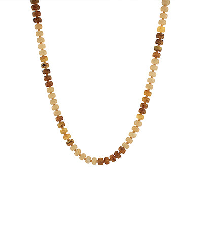 Marble Rondelle Bead Necklace