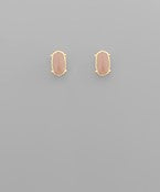 Enamel Oval Studs