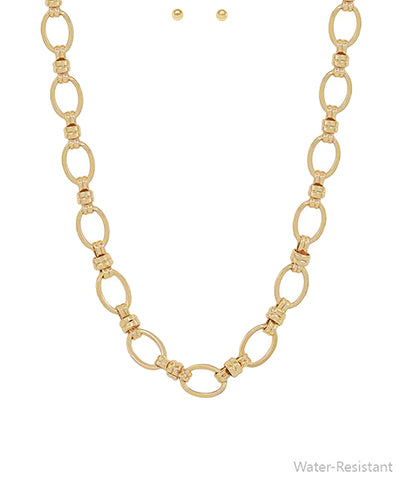 Oval Chunky Link Necklace