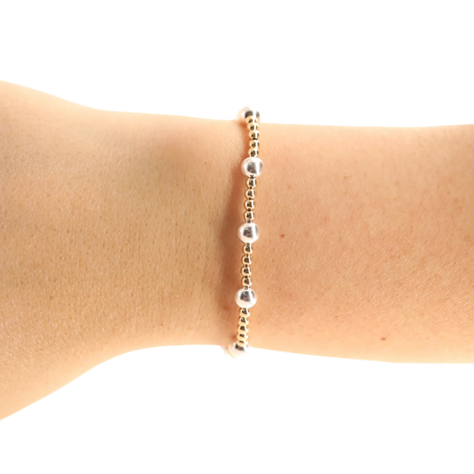 EXTENDED Lively Bracelet in Gold with Silver