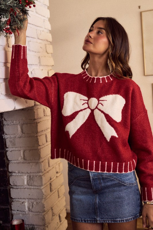 Bow Sweater Top
