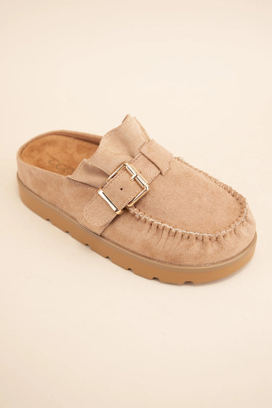 Effy Ruffle Moccasin Mule