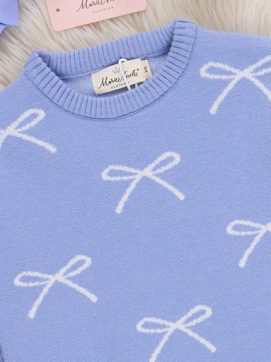 Girls Ribbon Sweater