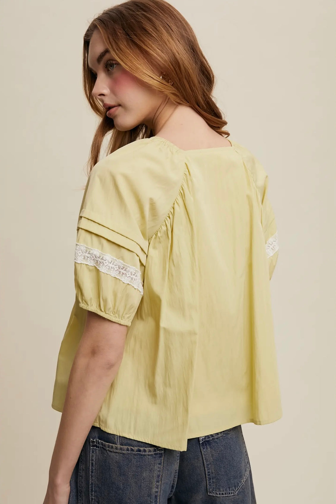 Bow Tie Lace Blouse