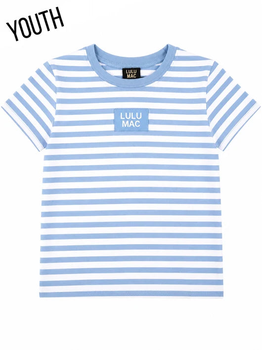 Girls Lulu Mac Stripe Tag Patch Baby Doll Top