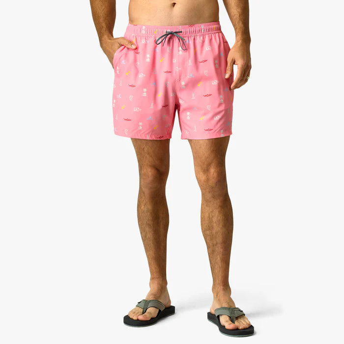 Aftco Strike Printed Swim Trunks