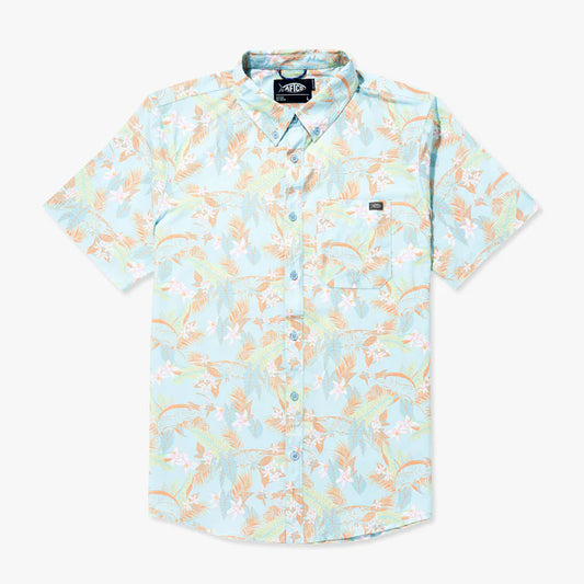 Aftco Boatbar Printed Button Down Shirt