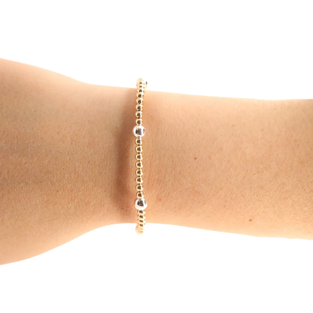 Olive Bracelet in Gold with Silver