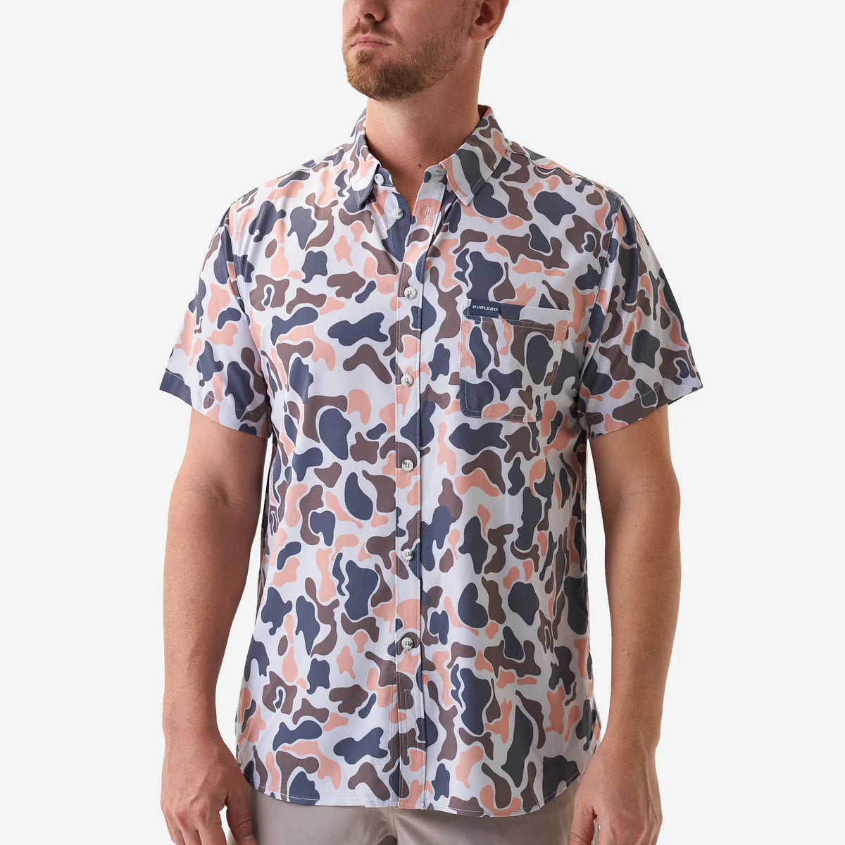 Burlebo Performance Button Up - Vintage Camo