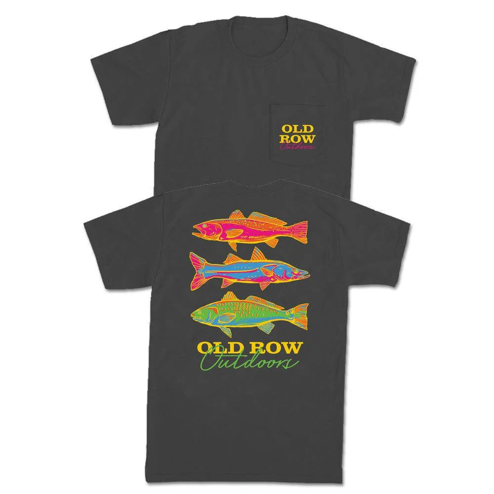 Old Row Neon Fish Pocket Tee