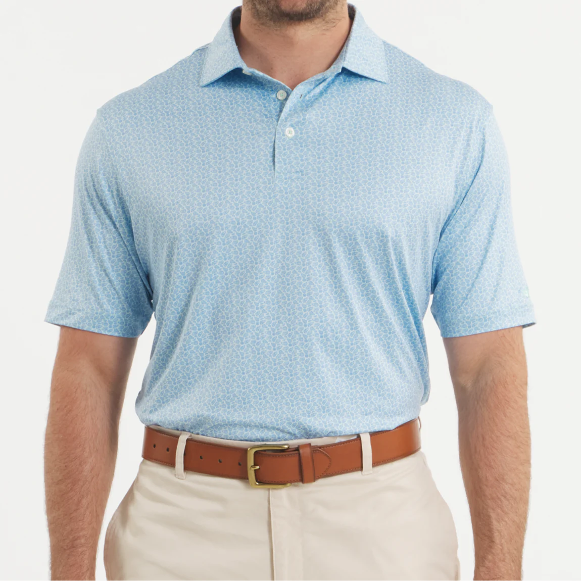 Southern Marsh Flyline Performance Polo-Oysters & Lemons