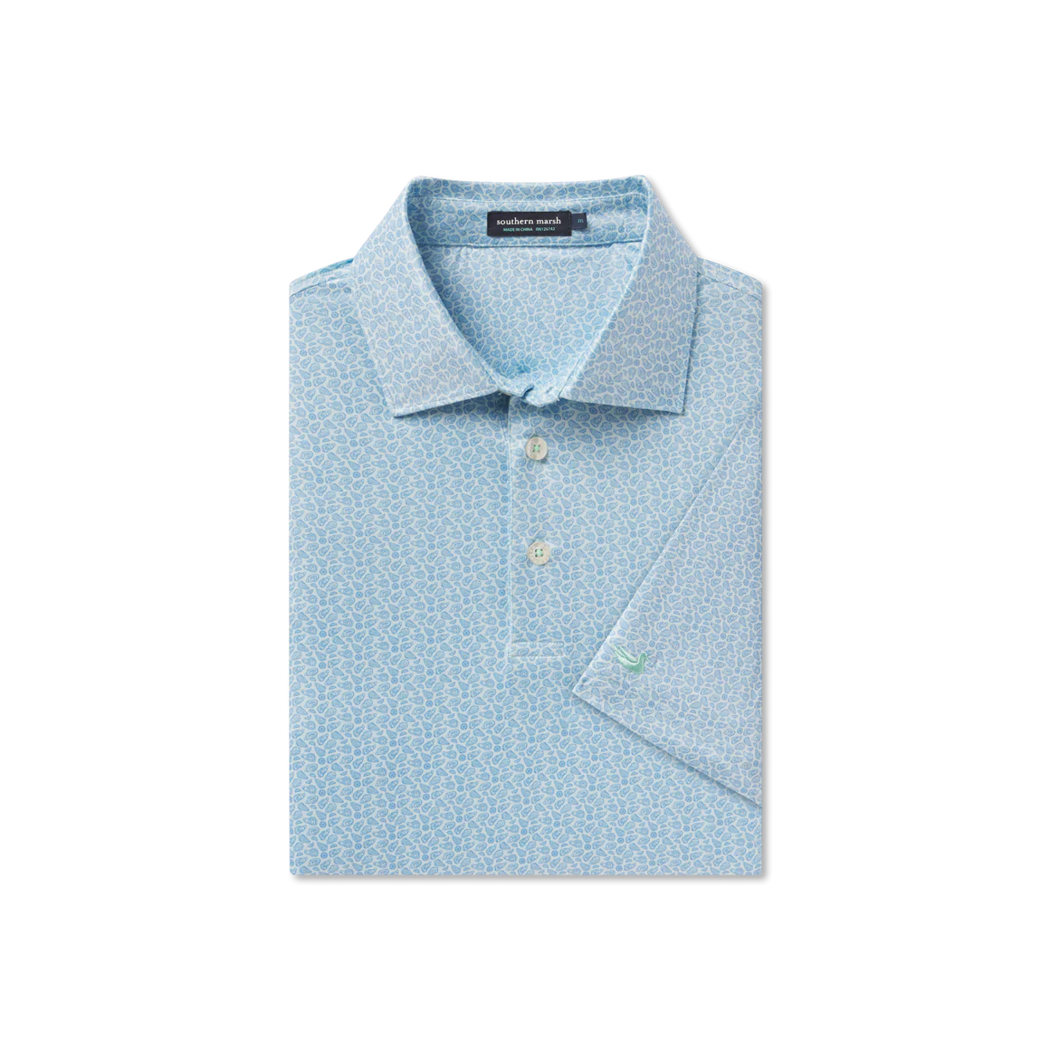 Southern Marsh Flyline Performance Polo-Oysters & Lemons