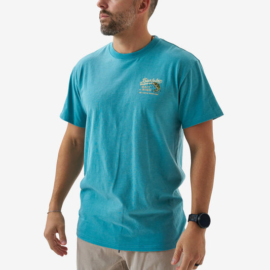 Burlebo Short Sleeve Tee - Bait And Rigs - Cyan