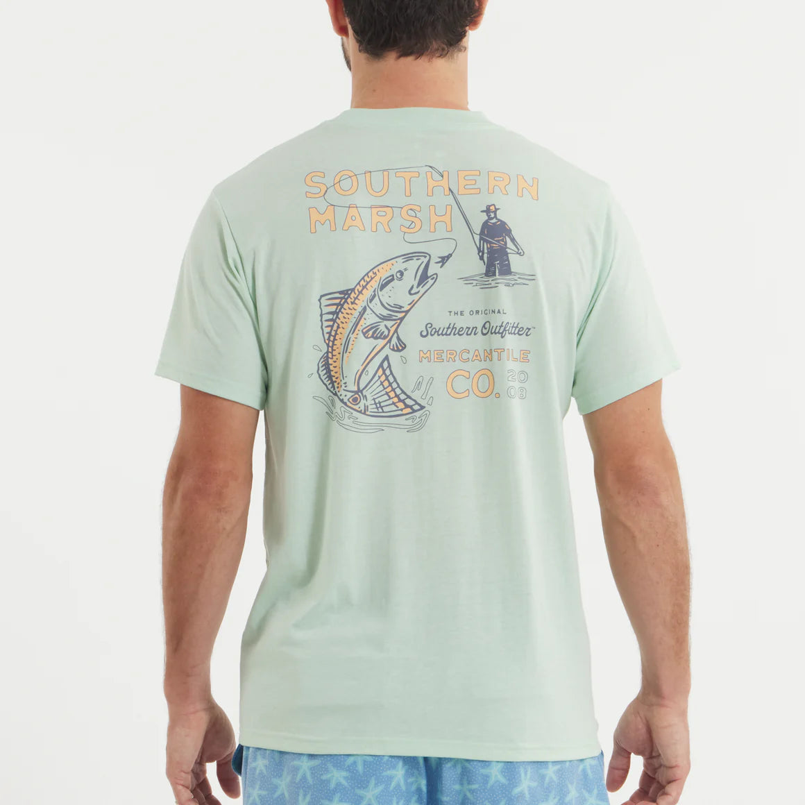 Southern Marsh Seawash Retro Redfish Tee