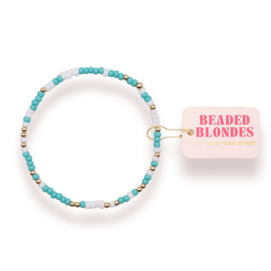 BB KIDS Turquoise and White Sprinkle