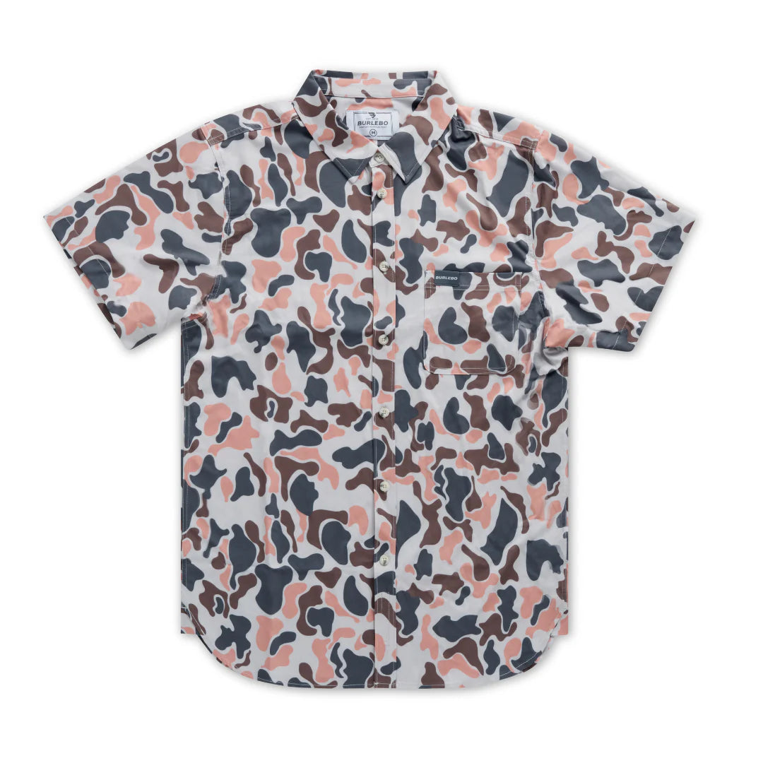 Burlebo Performance Button Up - Vintage Camo