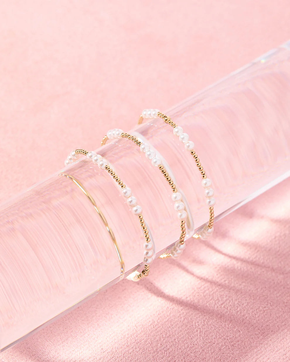 BB KIDS ILY Pearl Bracelet in Gold