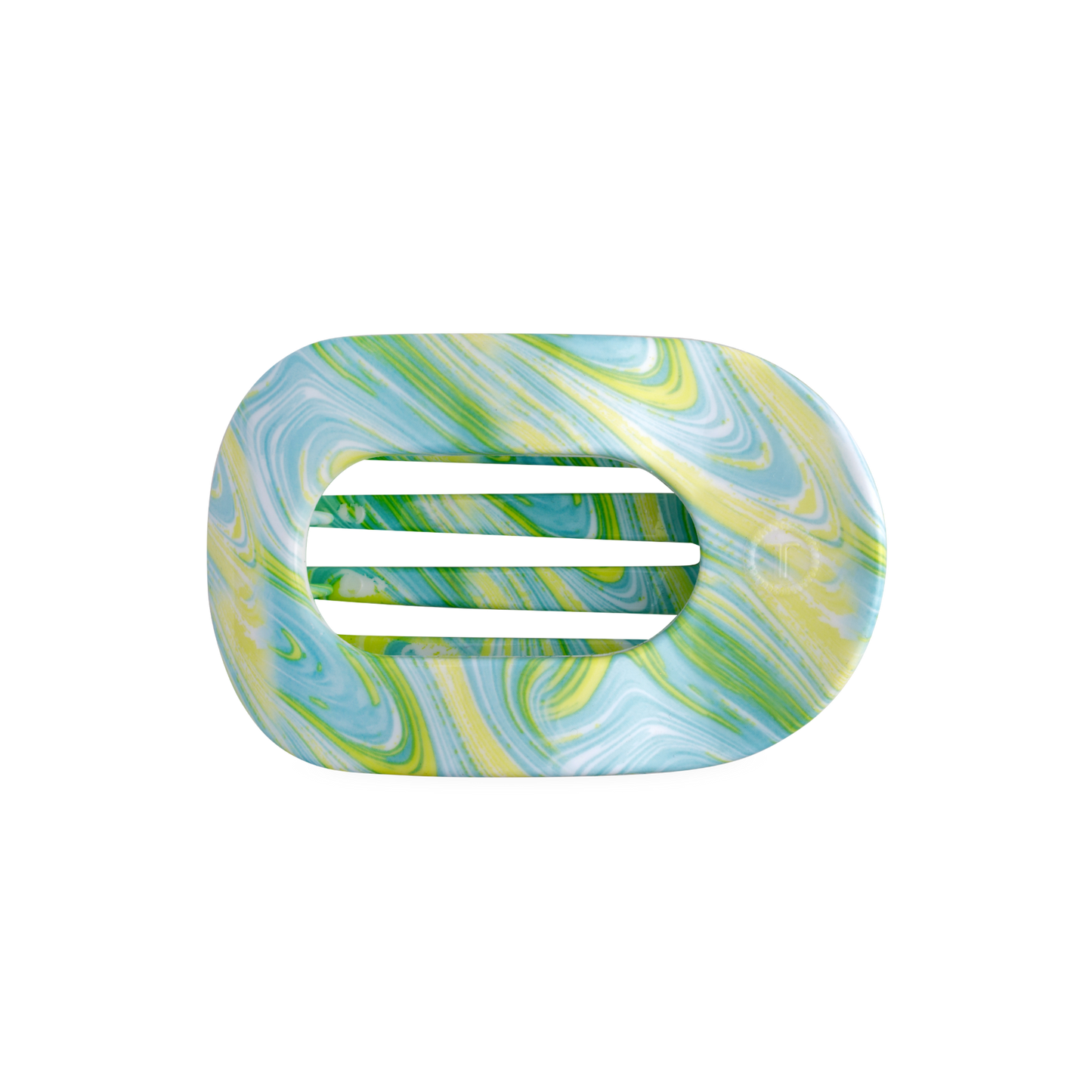 Flat Round Hair Clip Medium - By the Sea Shore