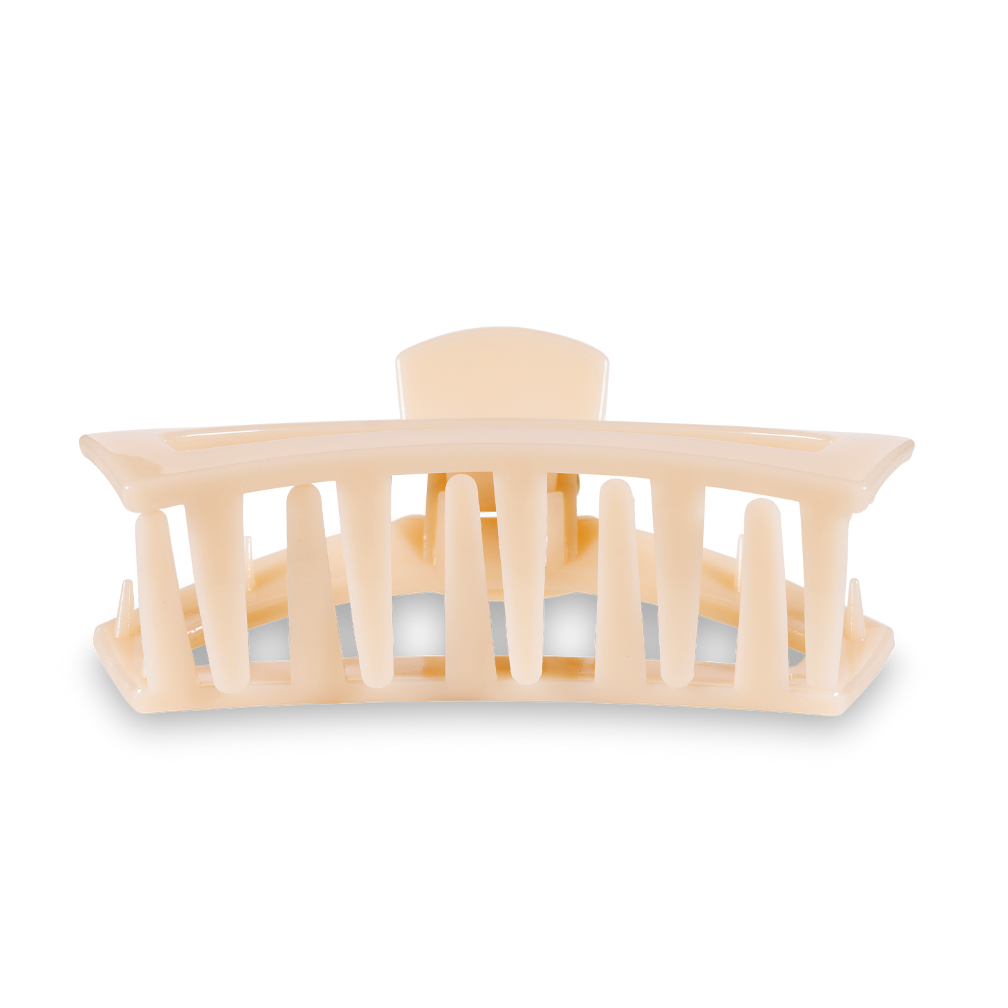 Teleties Open Hair Clip Large - Almond Beige