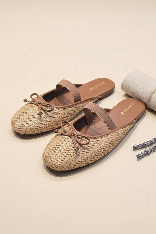 Bamboo Caring Mary Jane Slides