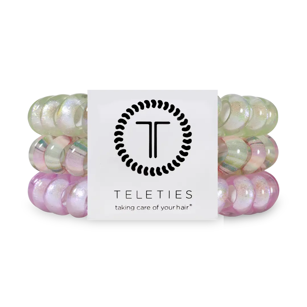Teleties Opal Glow Large Hair Ties