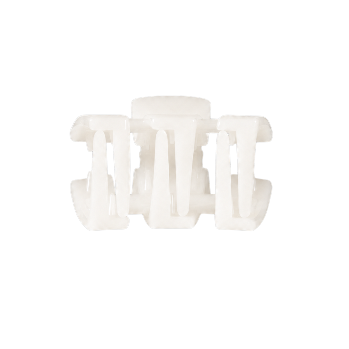 Teleties Classic Claw Clip Petite - Coconut White