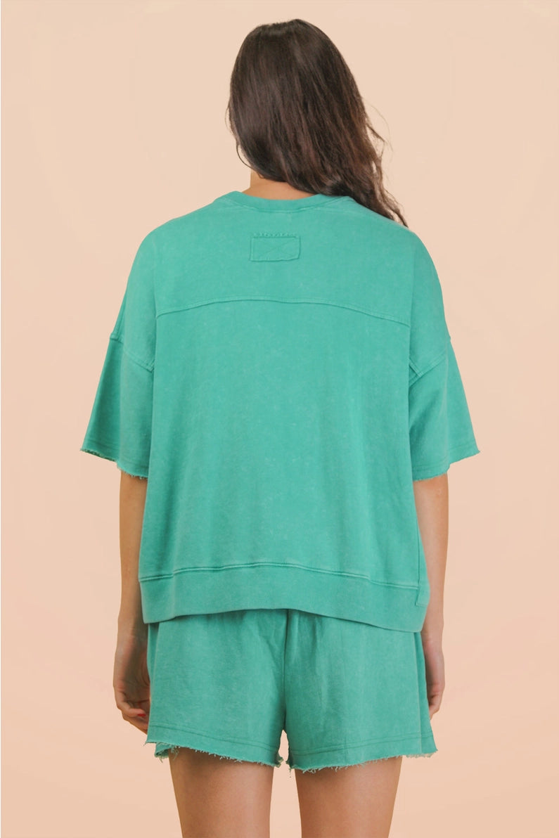 Knit Top & Shorts Set
