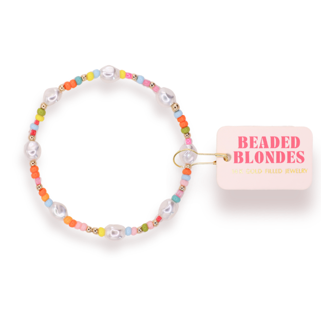 Snowcone Sprinkle Pearl Bracelet