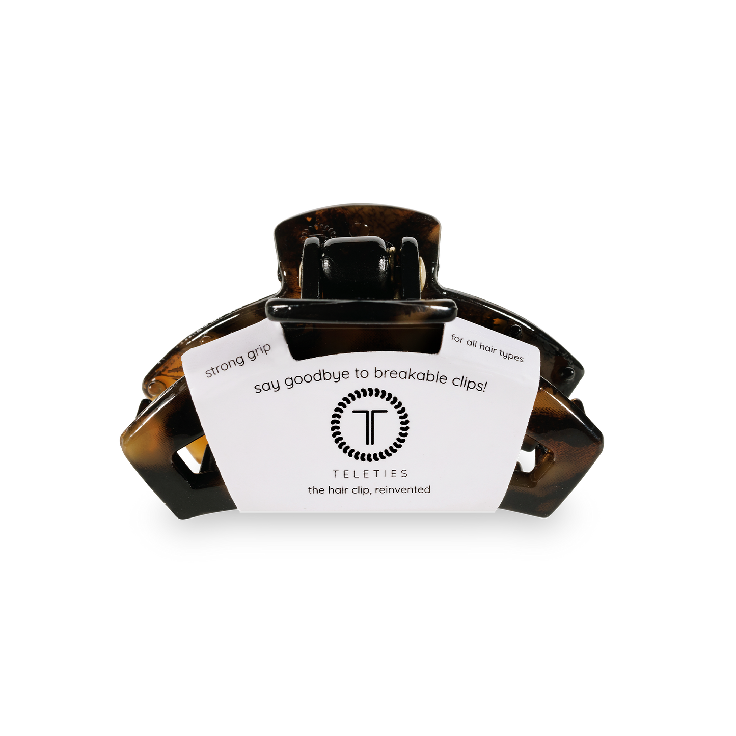 Teleties Open Hair Clip Tiny - Tortoise