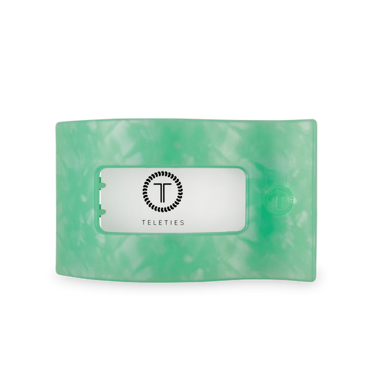 Teleties Flat Rectangle Hair Clip Large - Spring Splash