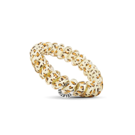 Teleties Spiral Hair Coils | Large | Leopard Hair Ties